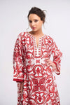 Blue and White Floral Print Maxi Dress (2 Colours) - Navvi.in