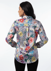 Blue Bloom Button - Down Shirt - Navvi.in