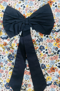 Blue Bow Summer Frock - Navvi.in