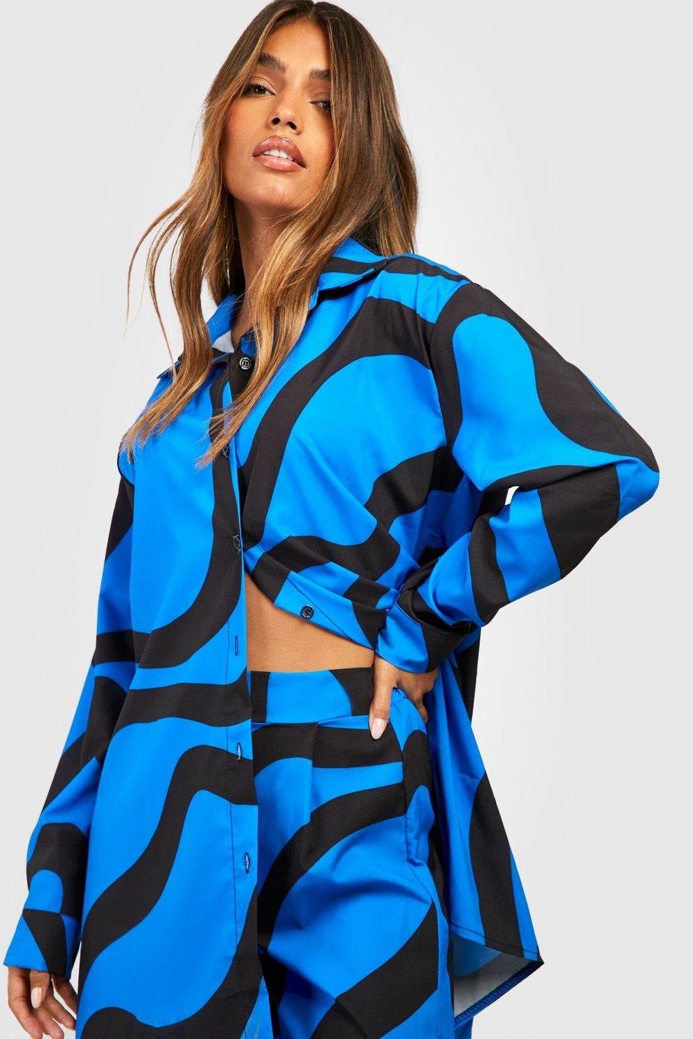 Blue Filament Co - ord Set - Navvi.in