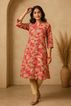 Blush Mosaic Kurta - Navvi.in