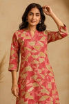 Blush Mosaic Kurta - Navvi.in