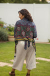 Boho Chic Printed Shirt & Wide - Leg Culotte Set - Navvi.in
