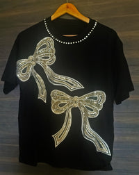 Bowtiful Embellished Babe Co - ord Set - Navvi.in