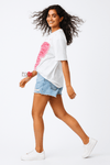 Butterfly Embellished Crush Tee - Navvi.in
