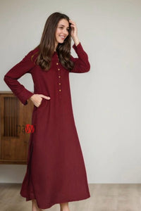 Button Front Co - Ord Set (4 Colours) - Navvi.in