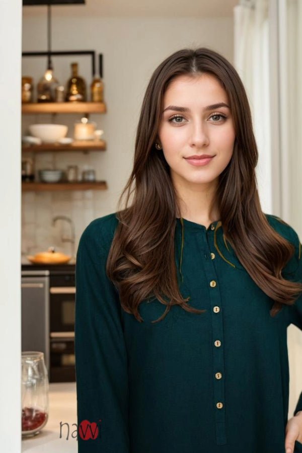 Button Front Co - Ord Set (4 Colours) - Navvi.in