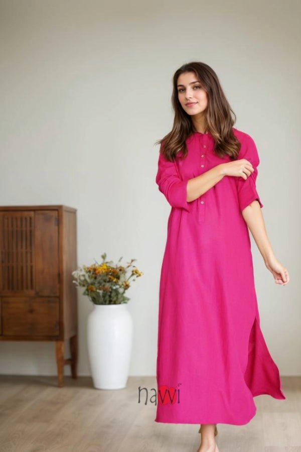 Button Front Co - Ord Set (4 Colours) - Navvi.in