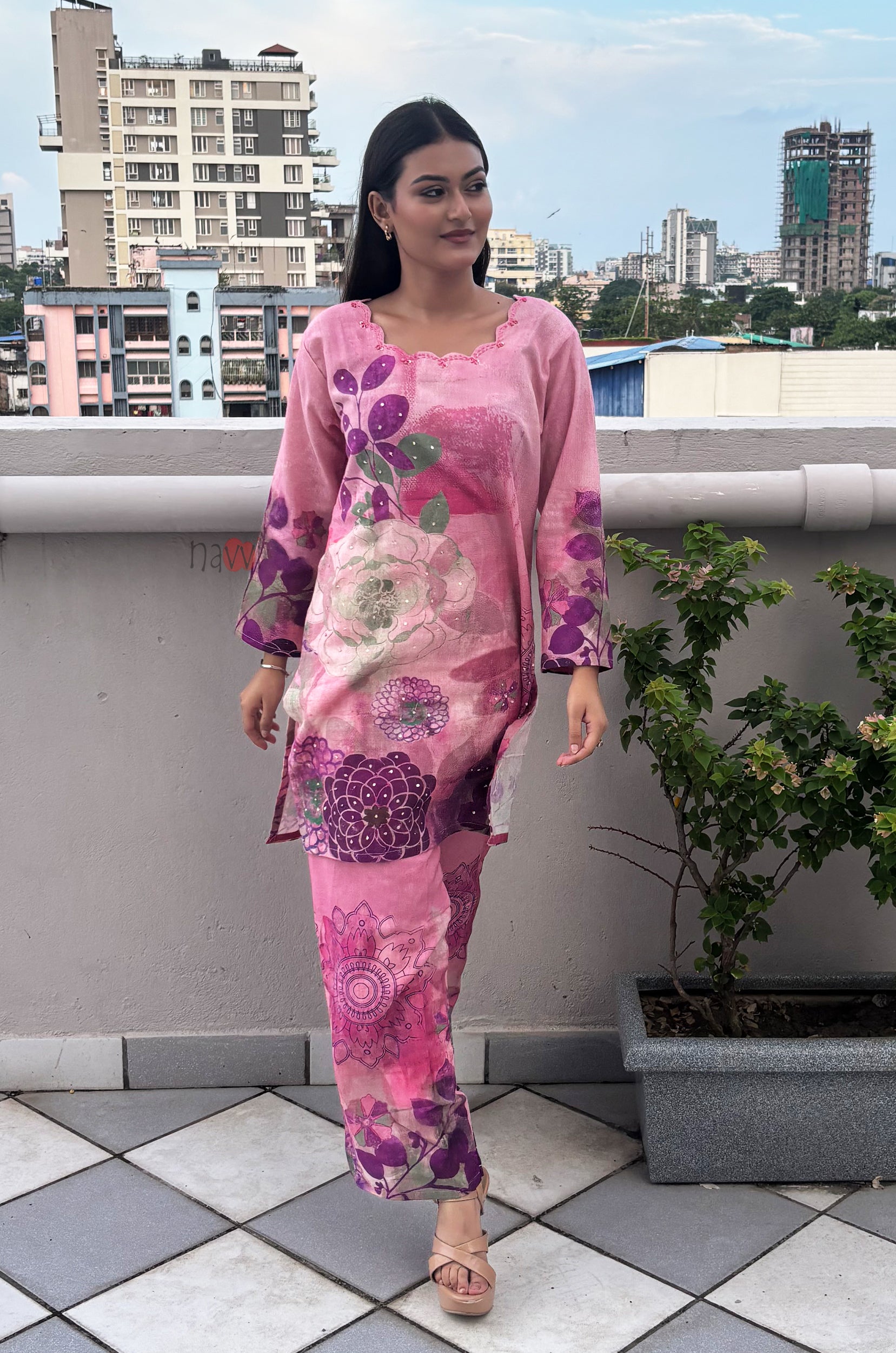 Rose Radiance Co-ord Set