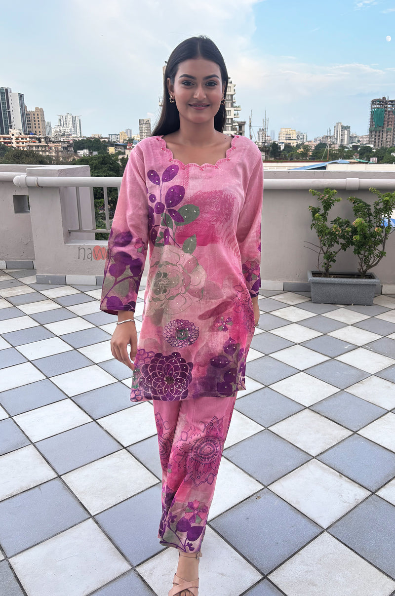 Rose Radiance Co-ord Set