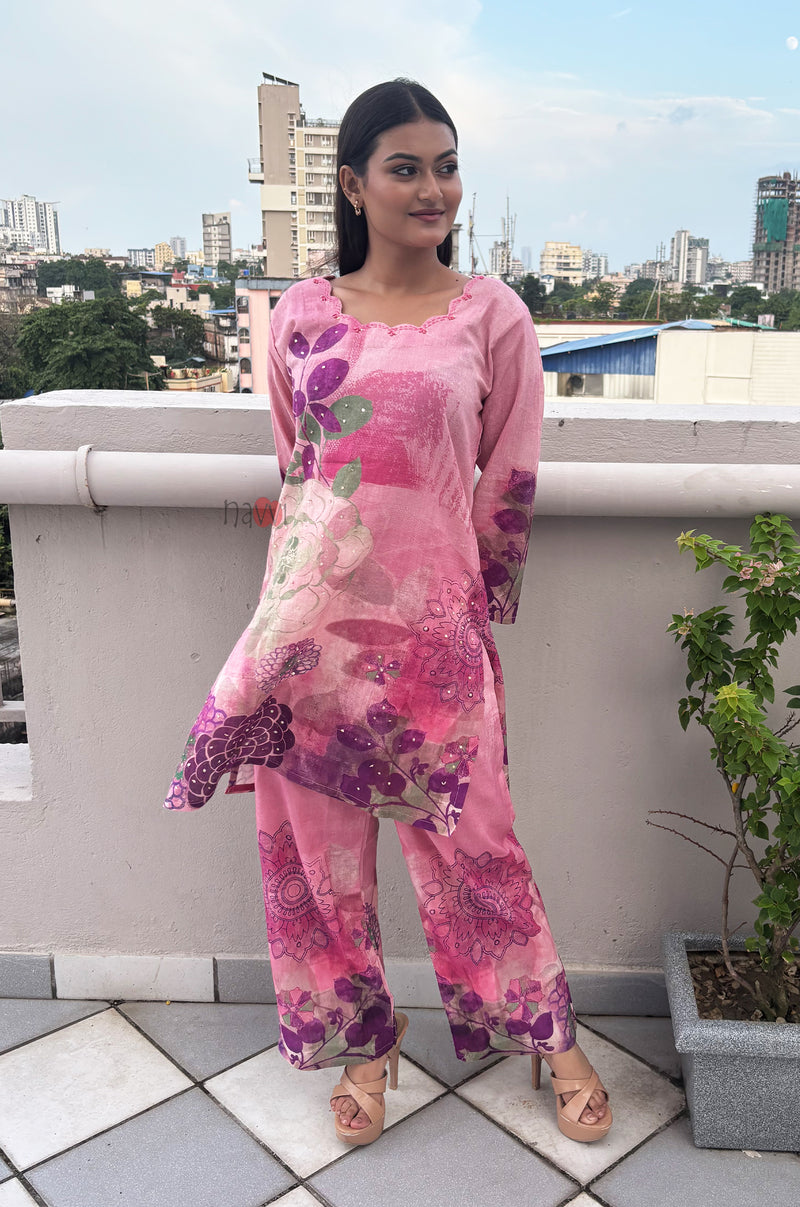 Rose Radiance Co-ord Set