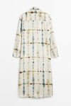 Calf Length Shirt Dress - Navvi.in