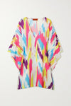 Candy Floss Short Kaftan Dress - Navvi.in