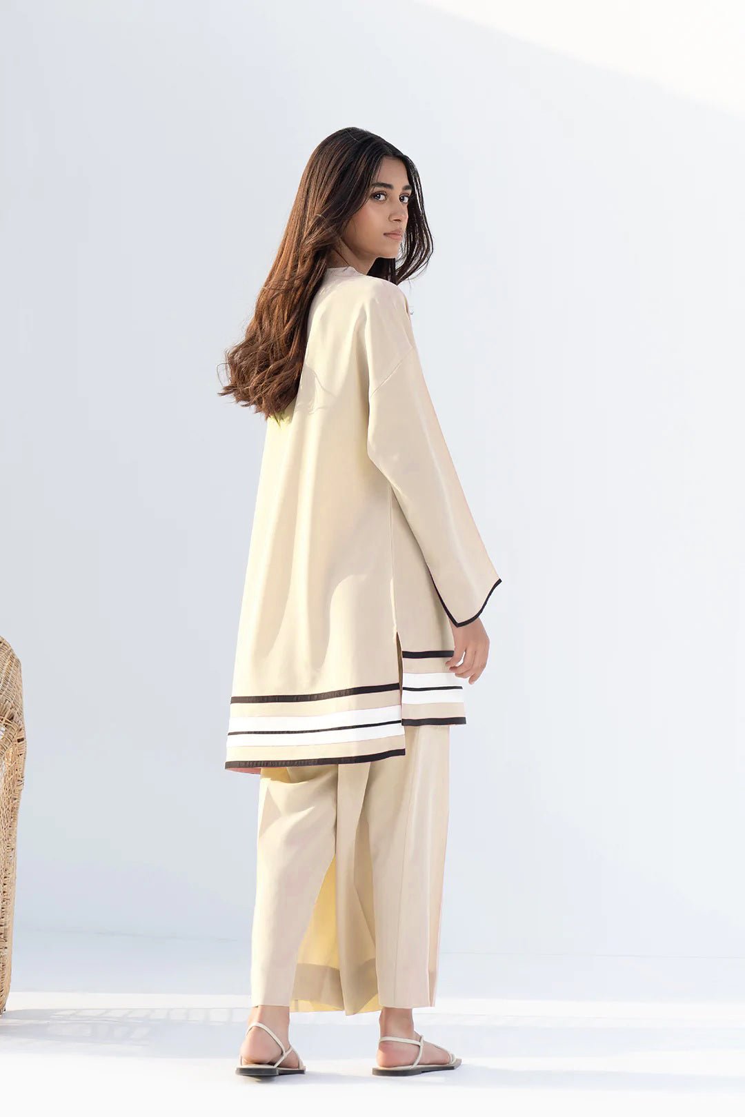 Cappuccino Rayon Co - ord Set - Navvi.in