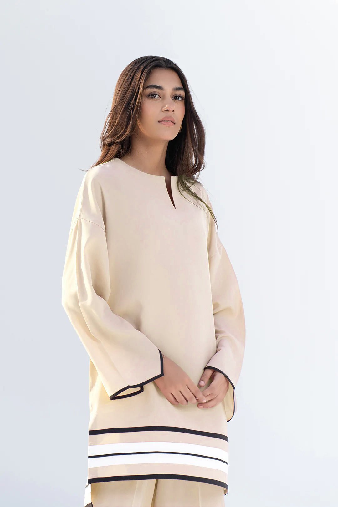 Cappuccino Rayon Co - ord Set - Navvi.in