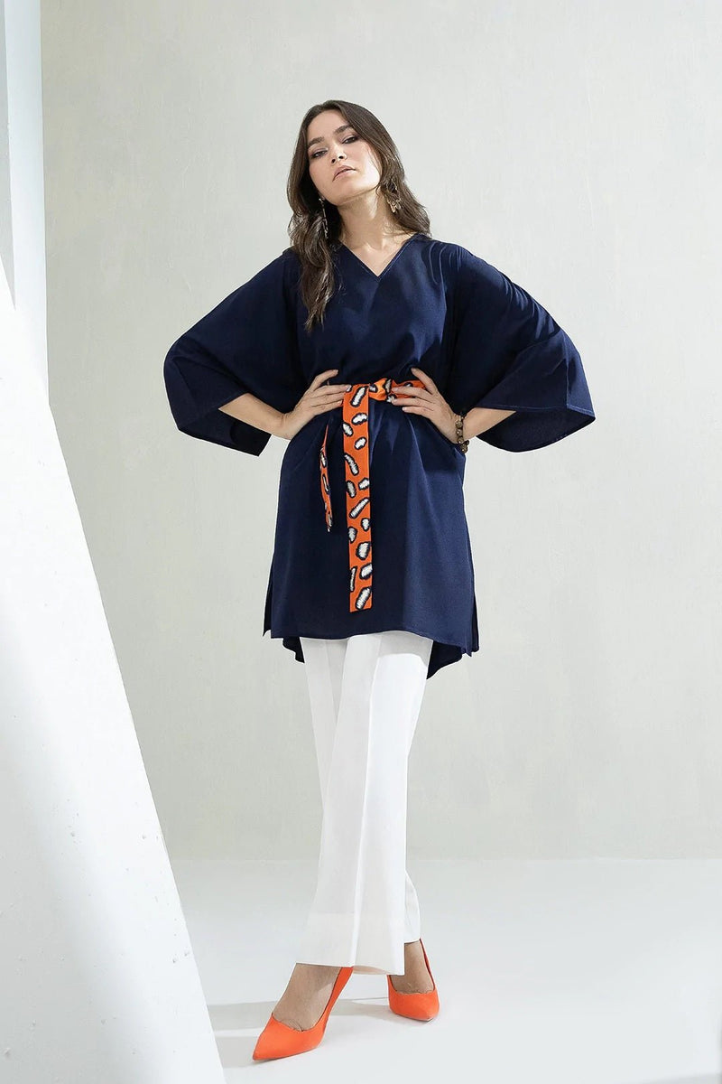 Ceruean Viscose Co - ord Set - Navvi.in
