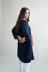 Ceruean Viscose Co - ord Set - Navvi.in