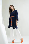Ceruean Viscose Co - ord Set - Navvi.in