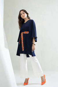 Ceruean Viscose Co - ord Set - Navvi.in