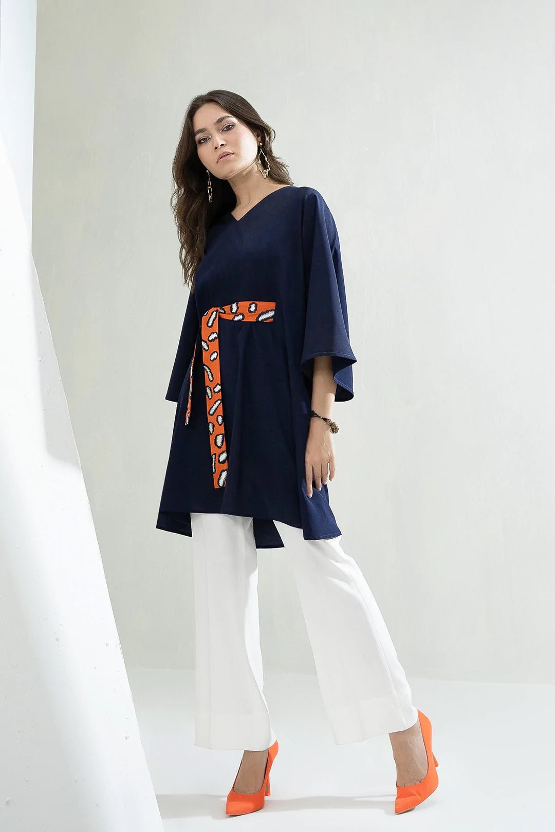 Ceruean Viscose Co - ord Set - Navvi.in