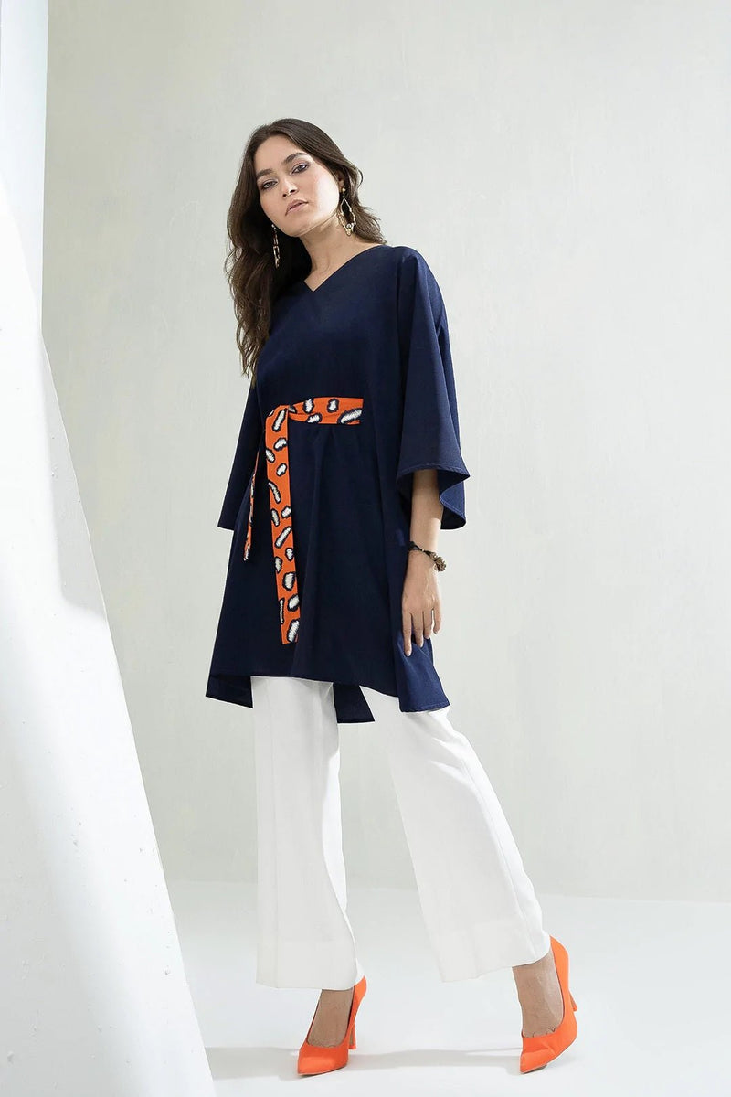 Ceruean Viscose Co - ord Set - Navvi.in