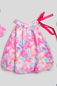 Chiffon Printed Colorful Summer Dress - Navvi.in