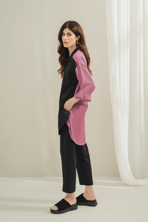 Color Block Co - ord Set - Navvi.in