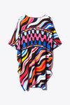 Colorful Zebra Stripes Mid - Length Kaftan - Navvi.in