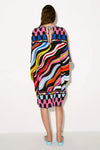 Colorful Zebra Stripes Mid - Length Kaftan - Navvi.in