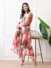 Coral Bloom Co - ord Set - Navvi.in