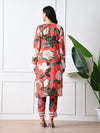 Coral Bloom Co - ord Set - Navvi.in