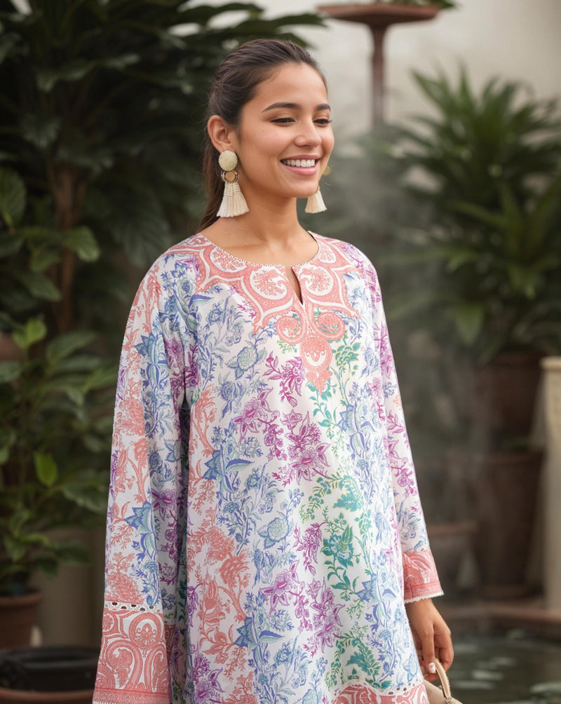Coral Breeze Co - ord Set - Navvi.in