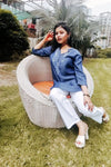 Cotton Denim Blue Top - Navvi.in