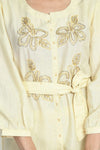 Cream Hand Work Coord Set - Navvi.in