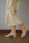 Cream Overlapping Co - Ord Set - Navvi.in