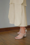 Cream Overlapping Co - Ord Set - Navvi.in