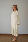 Cream Overlapping Co - Ord Set - Navvi.in