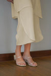 Cream Overlapping Co - Ord Set - Navvi.in