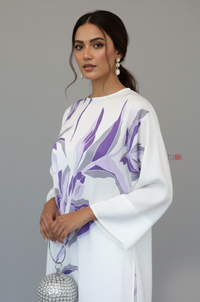 Lavender Grace Satin Floral Co-ord Set