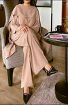 Cyra Single Tone Co - ord Set (2 Colors) - Navvi.in
