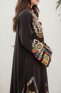 Boho Black Luxury Kurta Pant Set
