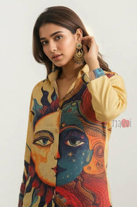 Celestial Muse Art Shirt - Navvi.in