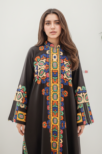 Boho Black Luxury Kurta Pant Set