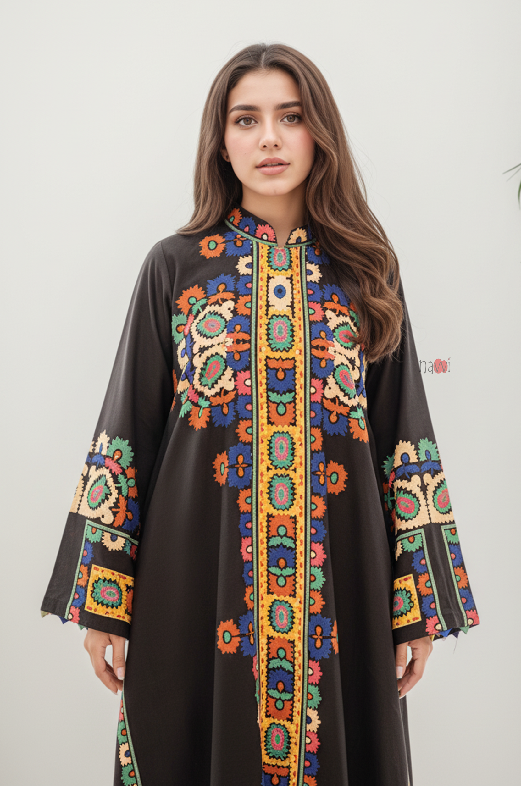 Boho Black Luxury Kurta Pant Set