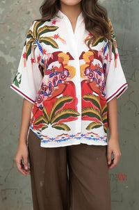 Summer Vibe Printed Casual Shirt