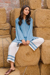 Pastel Co-ord Set with Wide Pant