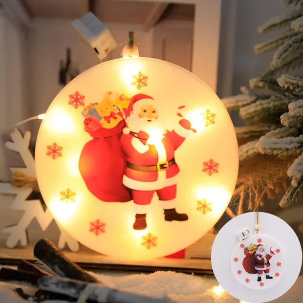 Christmas LED Light- Pack of 2- Santa + Star