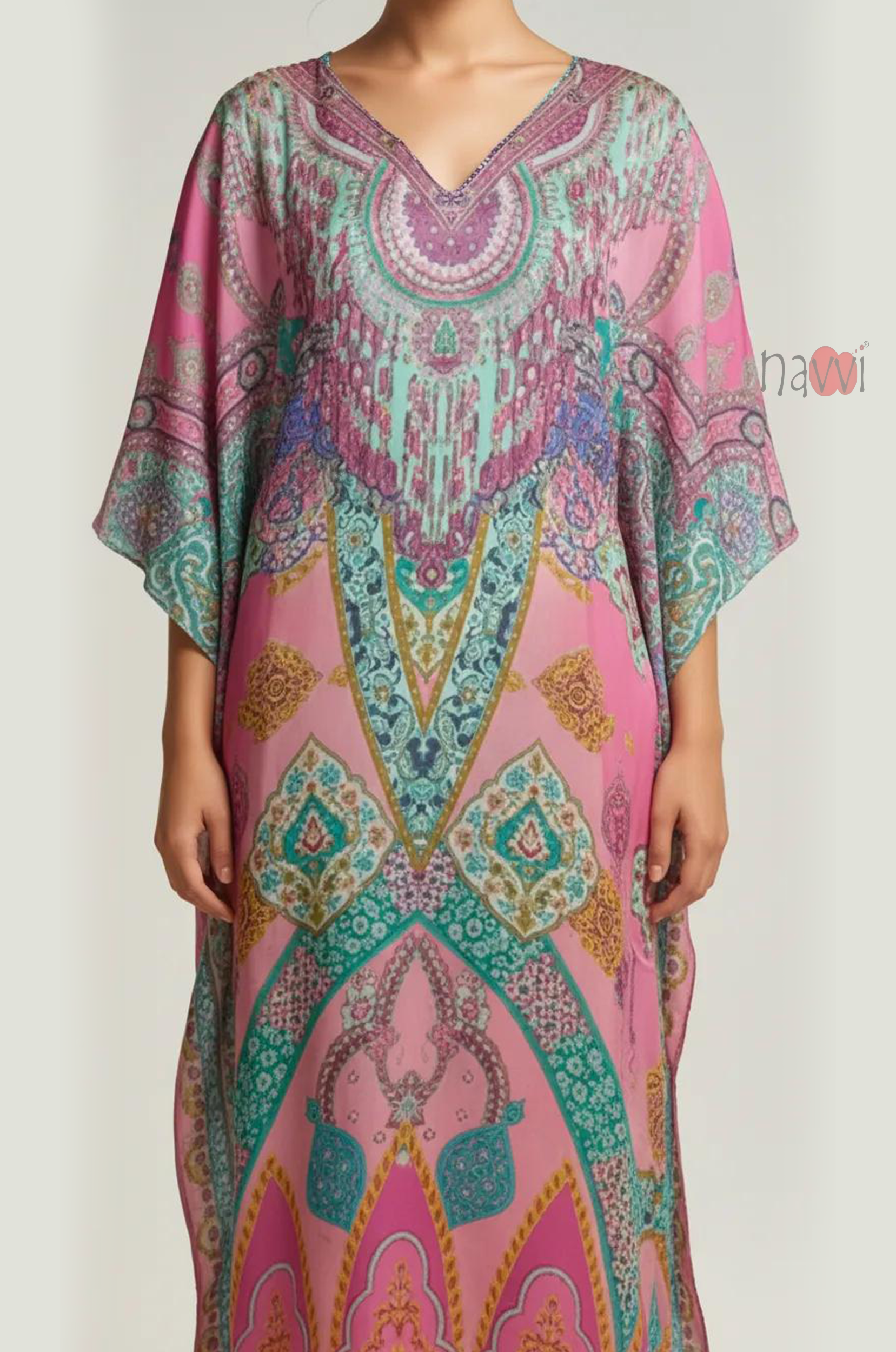 Vintage Petal Dream Kaftan dress