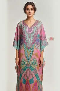 Vintage Petal Dream Kaftan dress