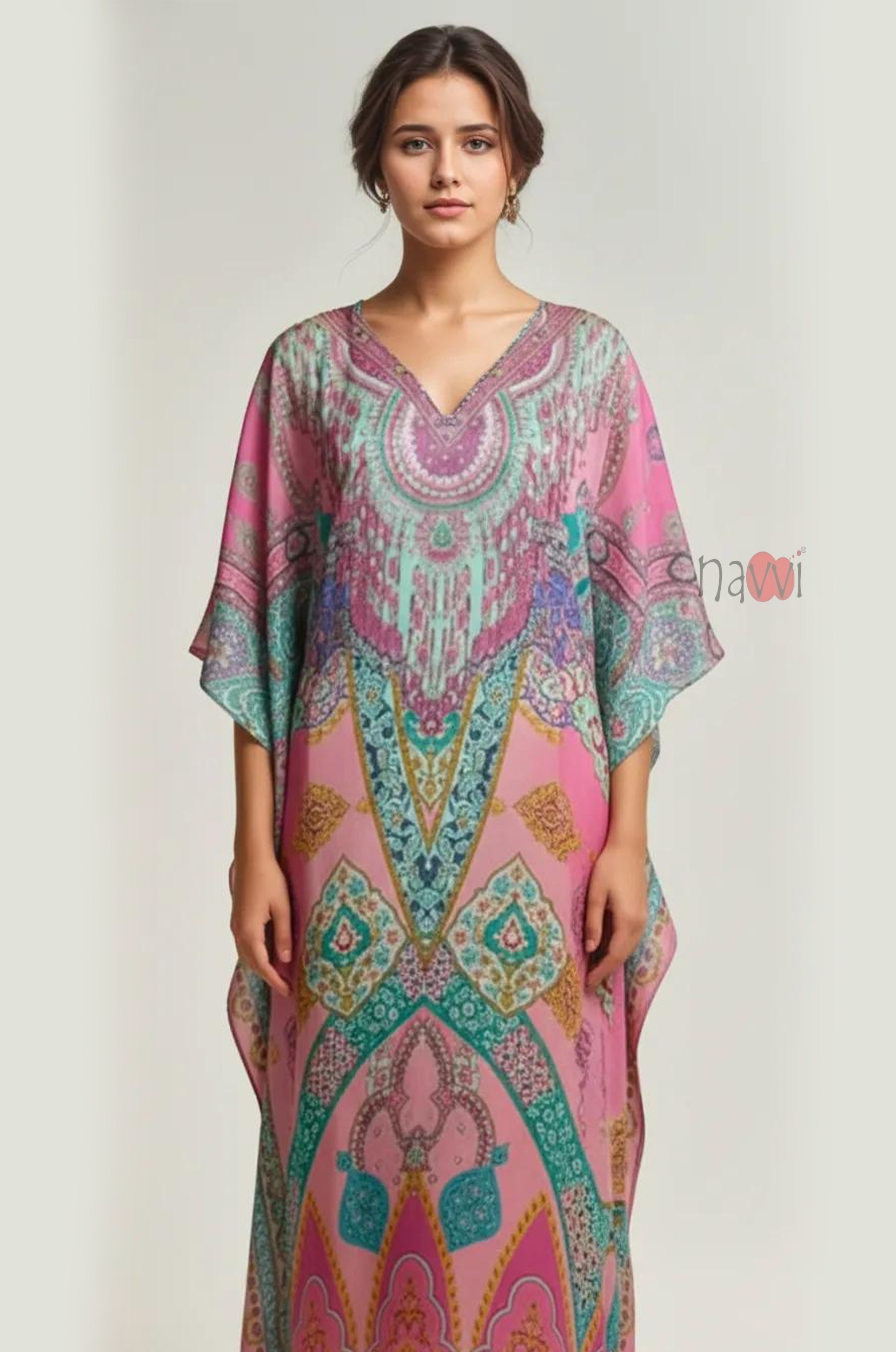 Vintage Petal Dream Kaftan dress
